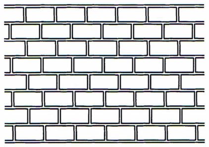 Трафарет кирпичной кладки своими руками