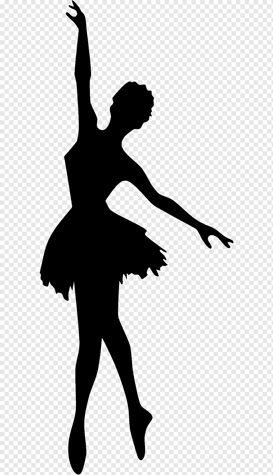 Силуэт девочки балерины