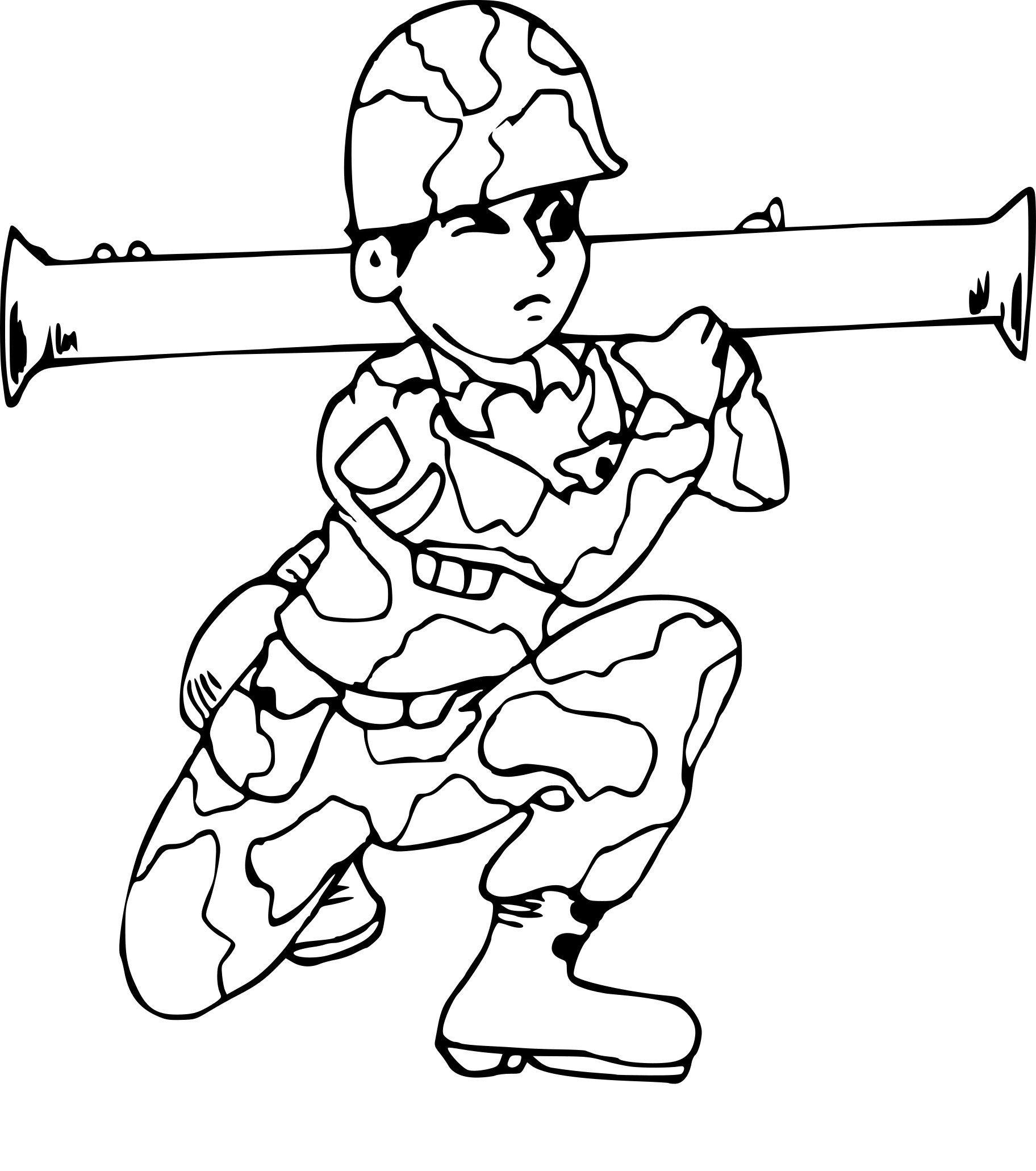 Солдат раскраска для детей