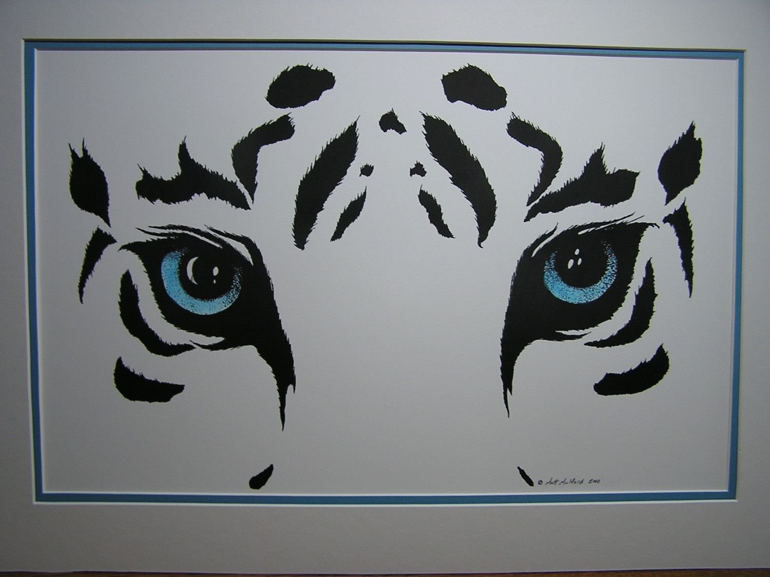 Стилизованный взгляд тигра