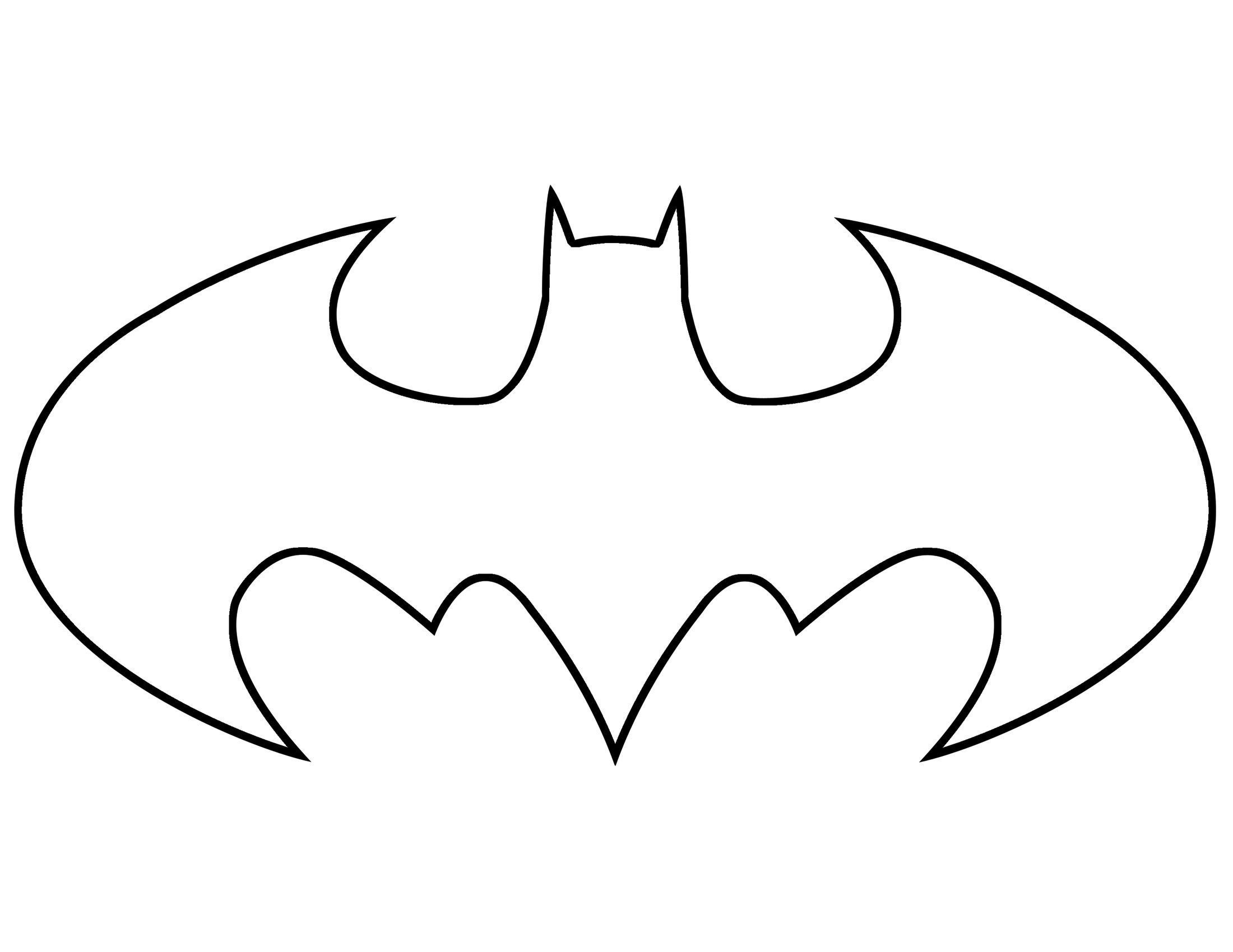 Знак Бэтмена раскраска