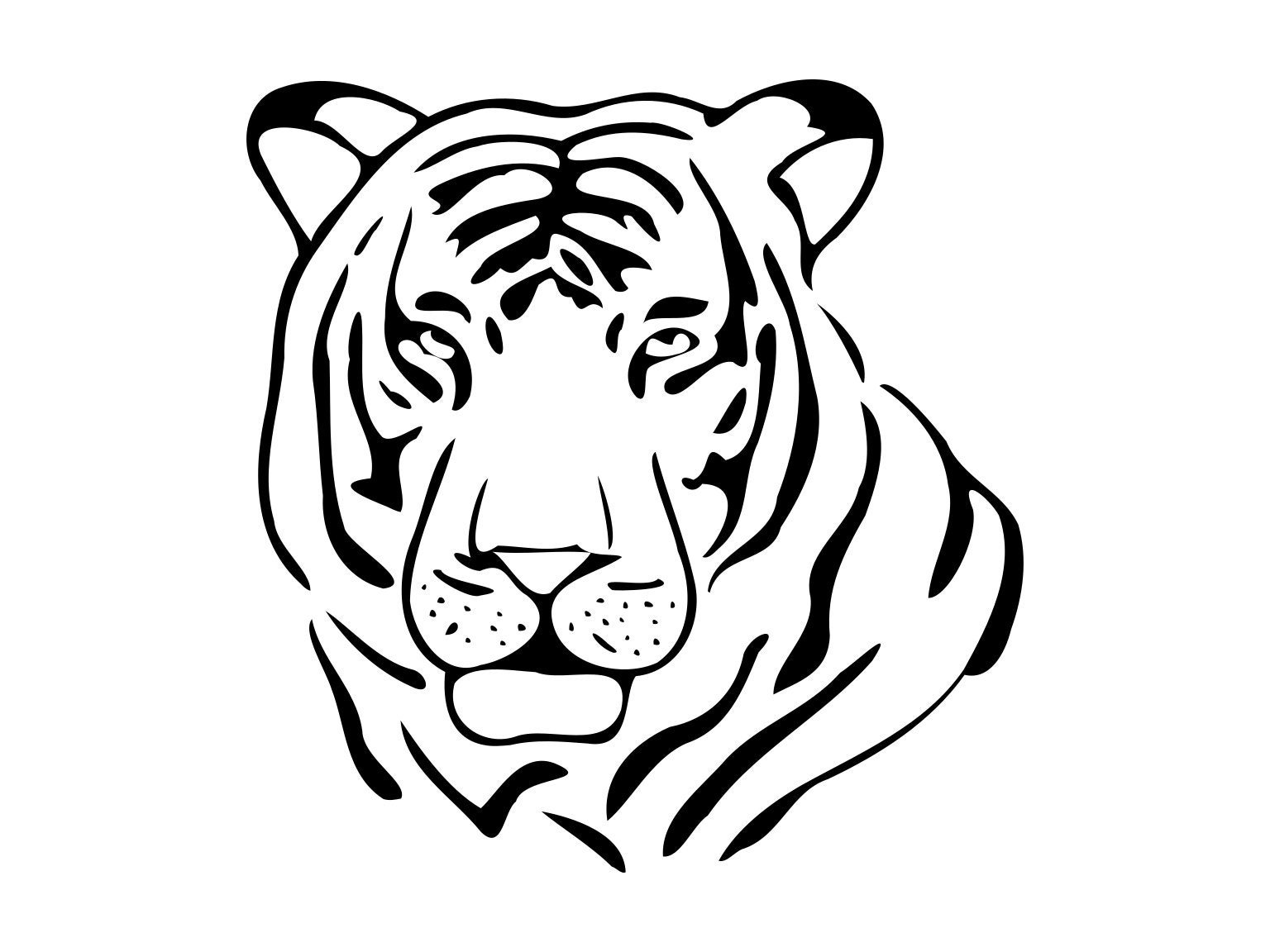 Стилизованная голова тигра