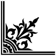 Угловые трафареты для декора