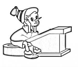 Буратино Артемон Пьеро раскраска