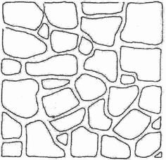Трафарет для имитации дикого камня