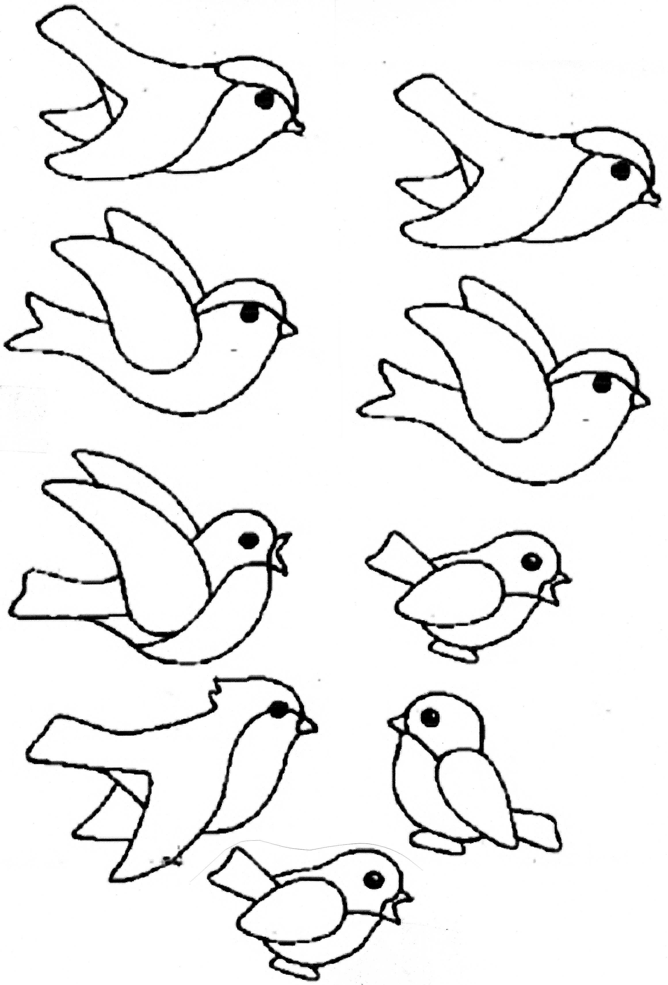 картинки птичек для вырезания