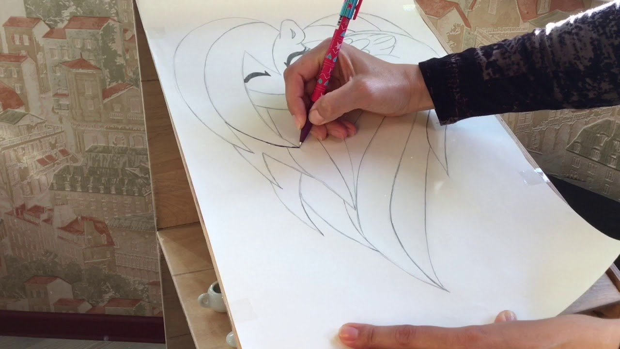 Как перенести рисунок на холст с помощью копировальной бумаги