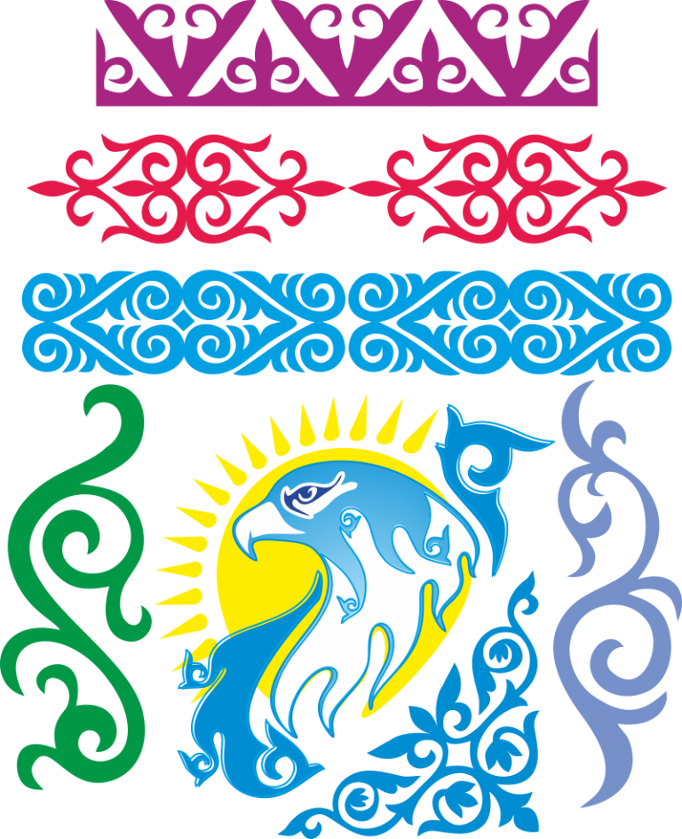 Орнаменты и узоры казахстана