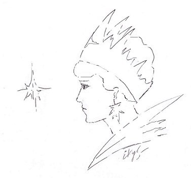 Снежная Королева трафарет