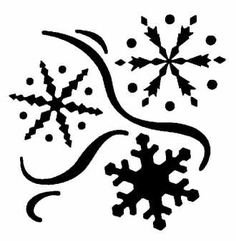 Трафареты снежинок для рисования на окнах