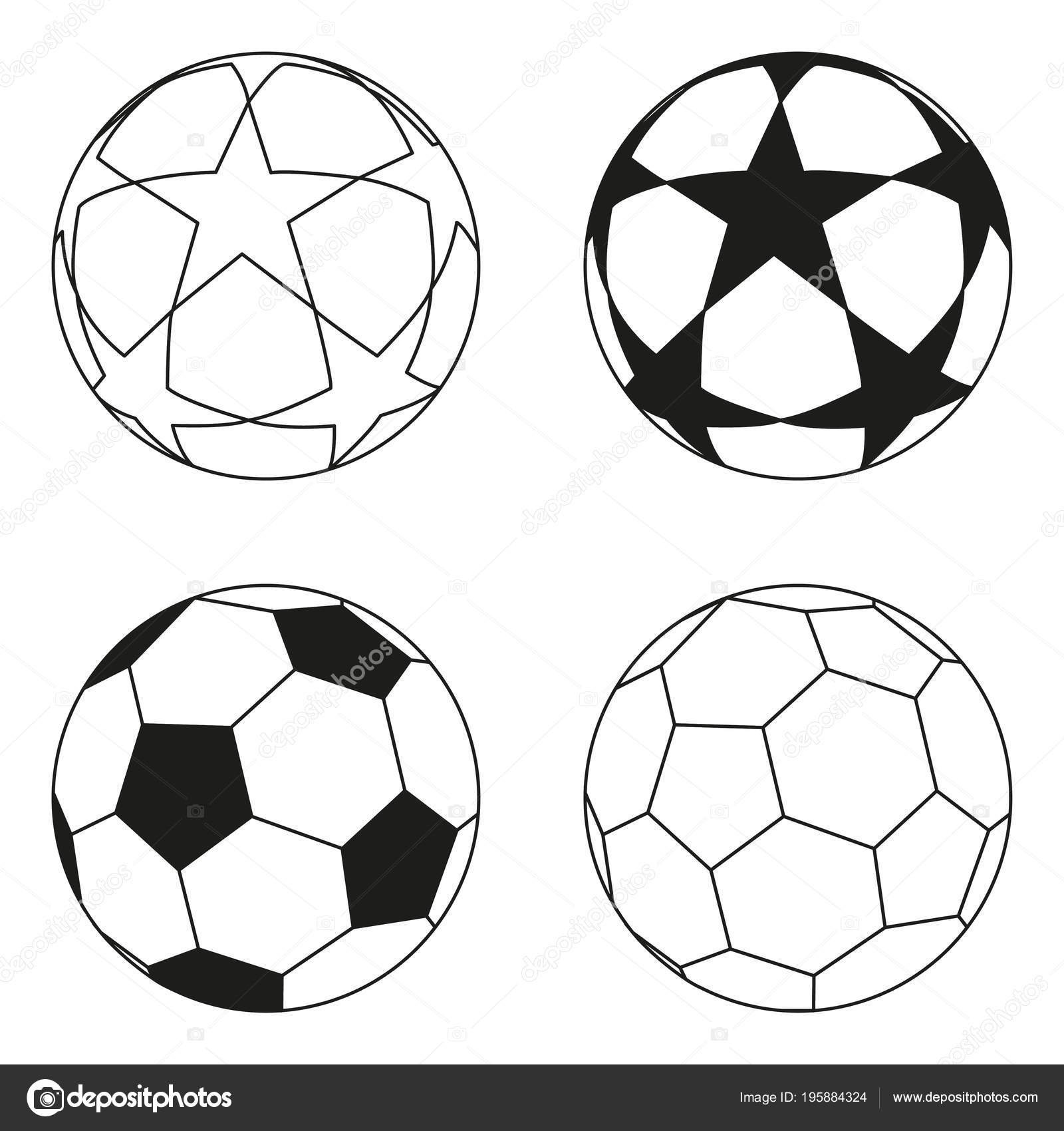 Футбольный мяч Лиги чемпионов черно белый