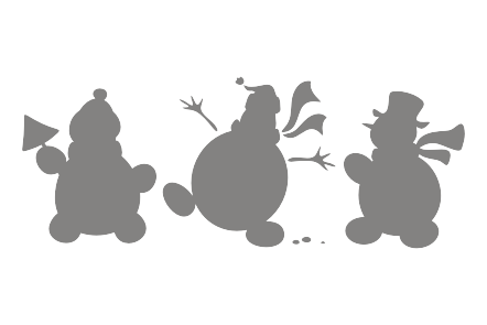 Трафареты для рисования на стекле новогодние