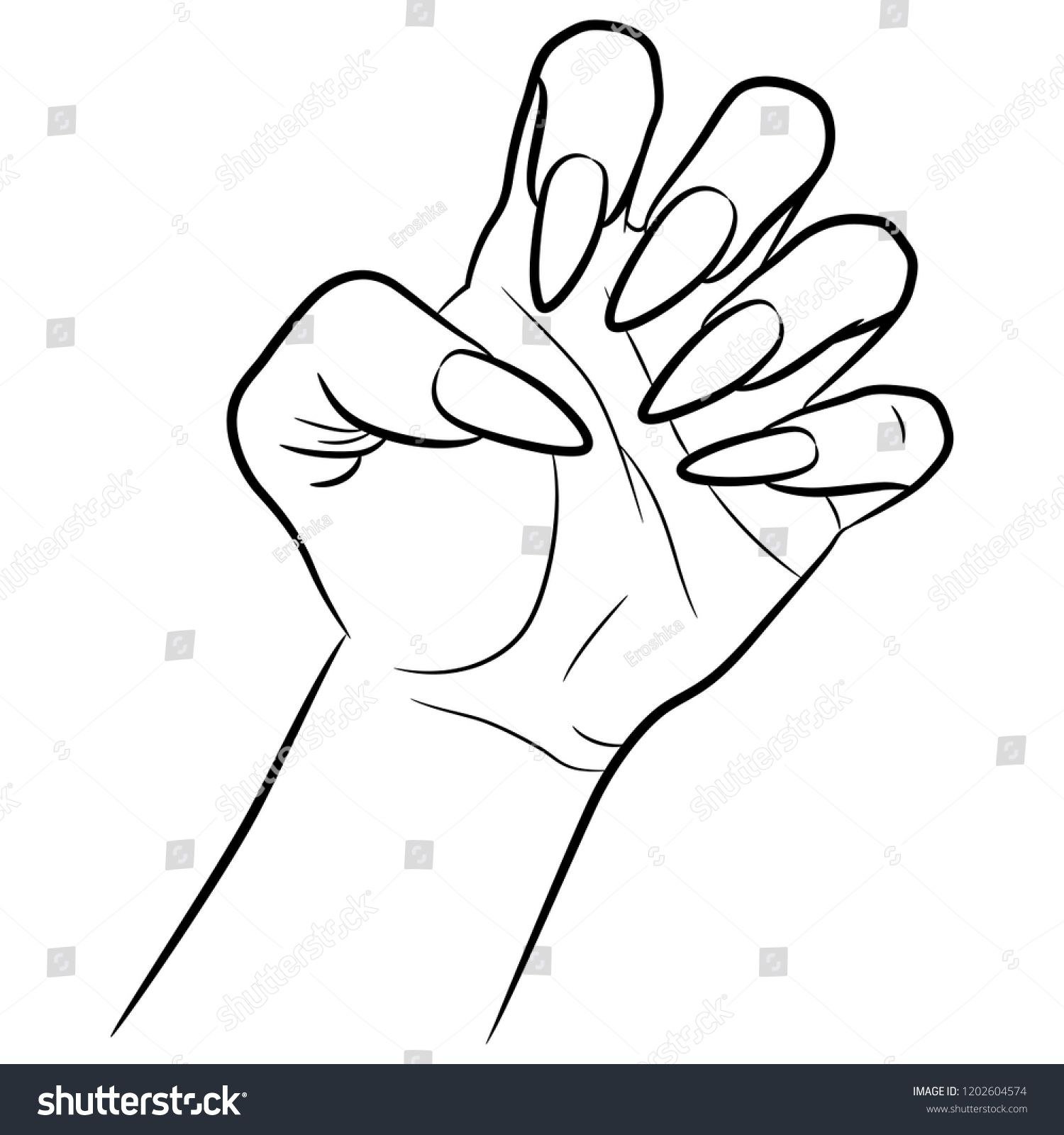 Рука для раскрашивания ногтей