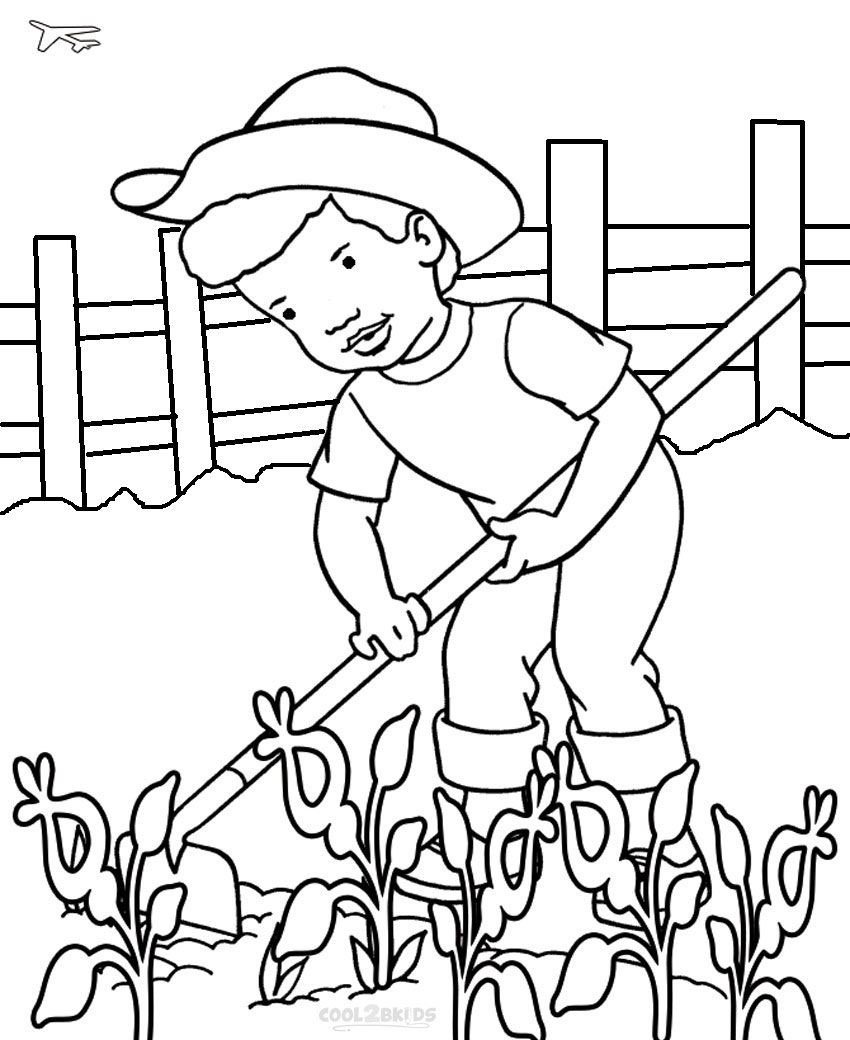 Огород раскраска для малышей