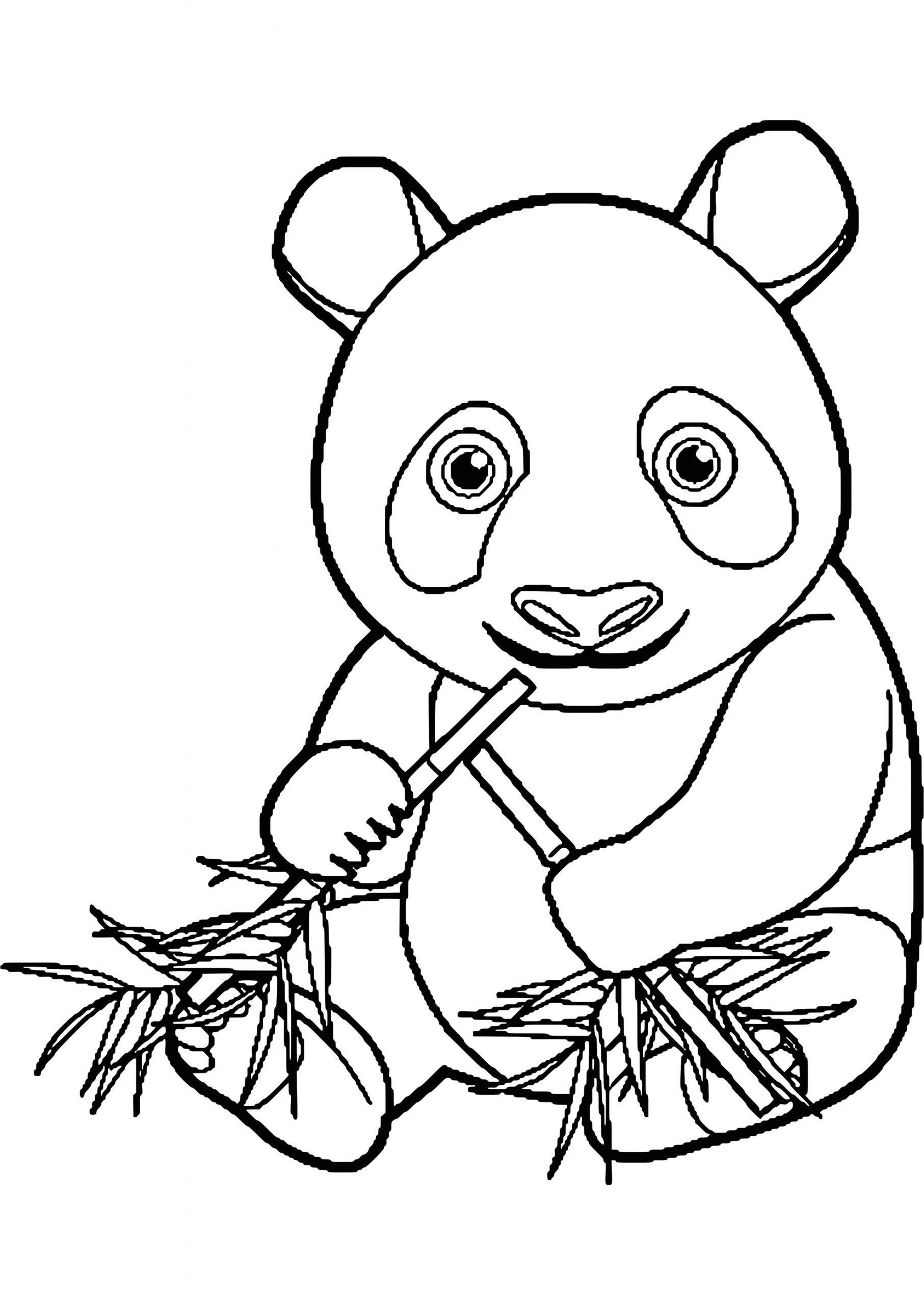панда картинки для детей раскраска