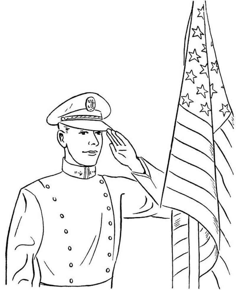 Морской солдат рисунок