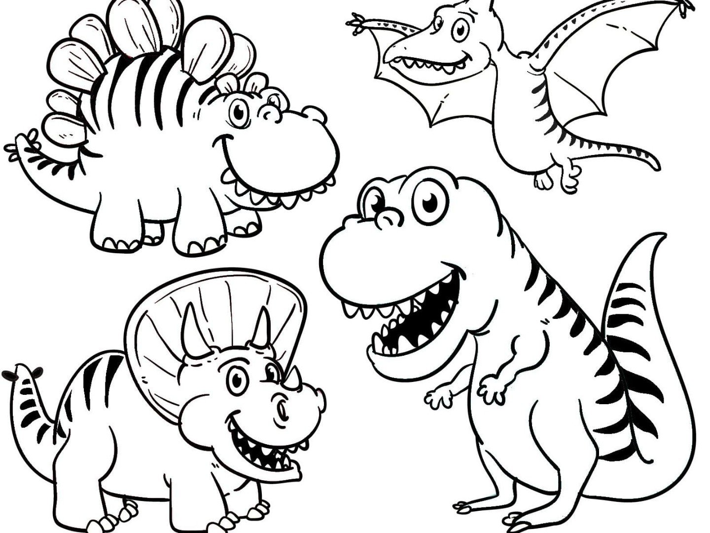 Dinosaurios que vuelan para dibujar