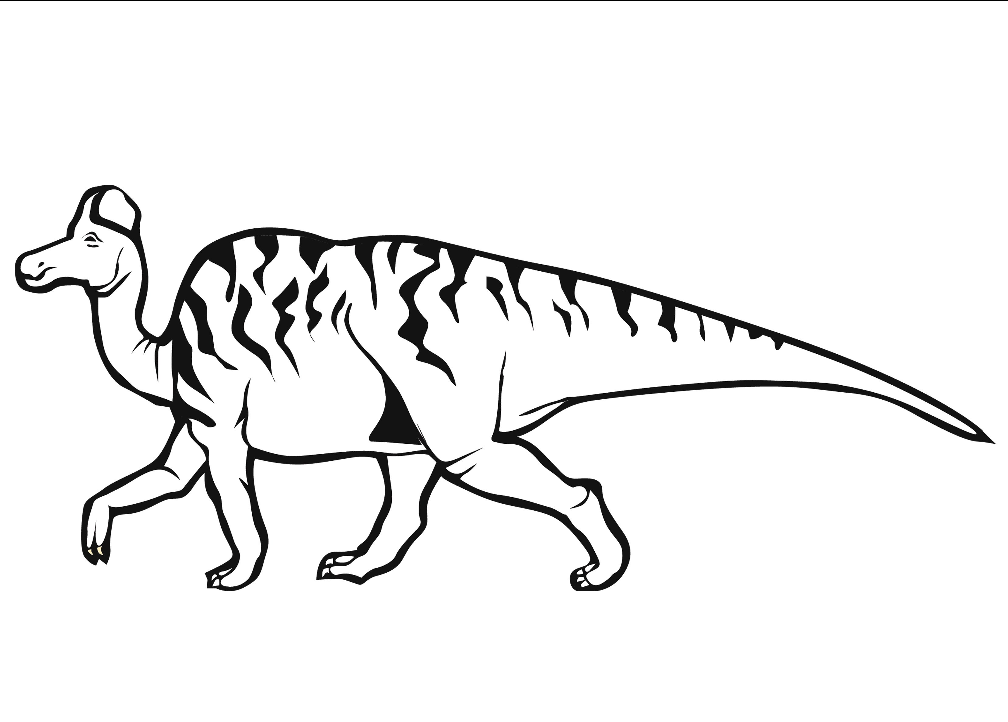 Рисунок динозавра для раскрашивания