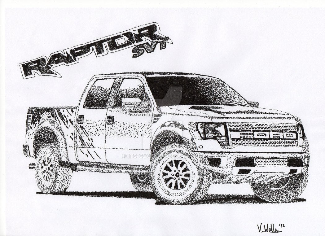 Ford f150 Raptor раскраска
