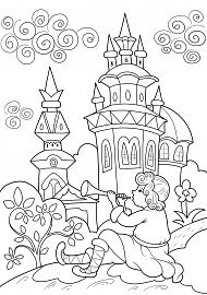 Палехская роспись раскраска для детей