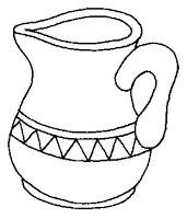 Глиняная посуда раскраска для детей