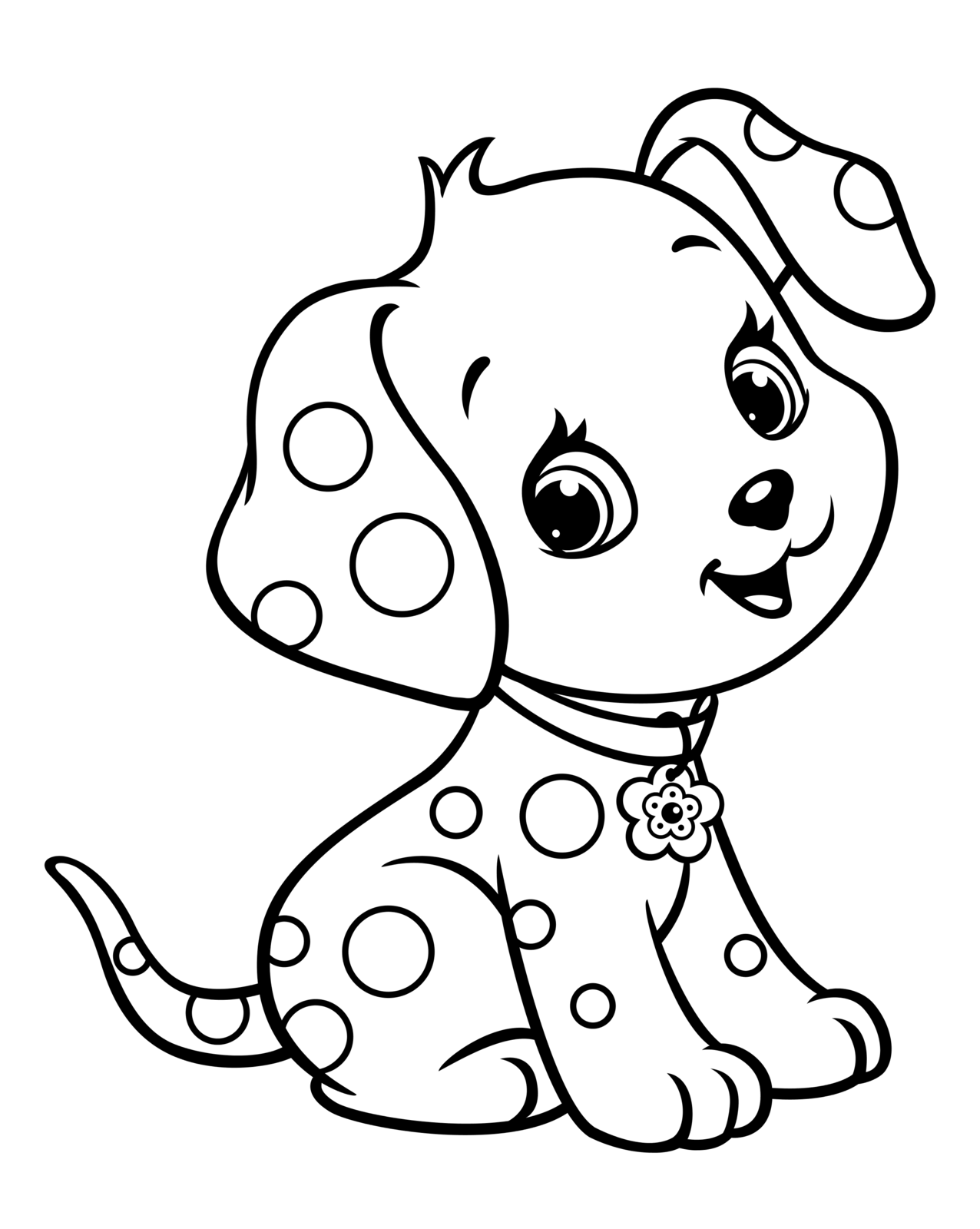 Собачка раскраска для детей распечатать раскраски. Питомцы из Шарлотты Землянички.