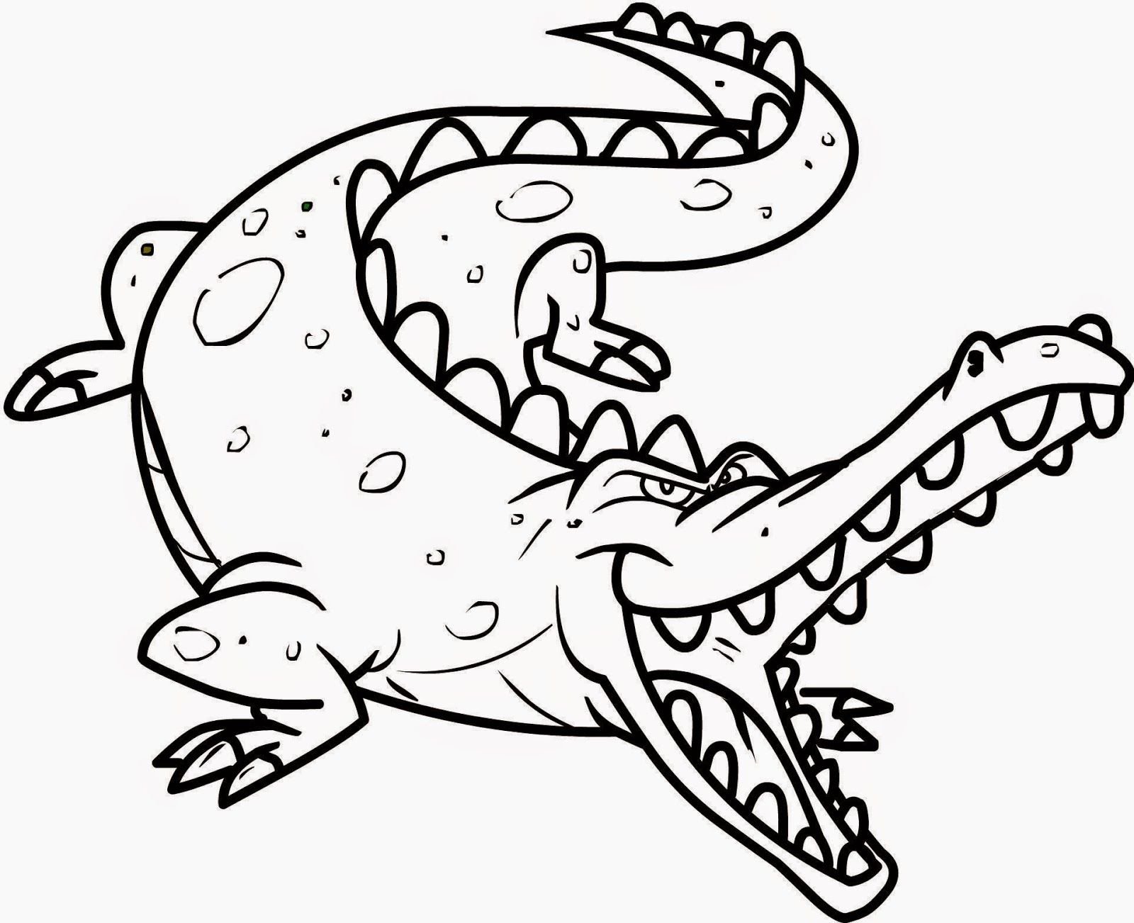 Раскраски Крокодил