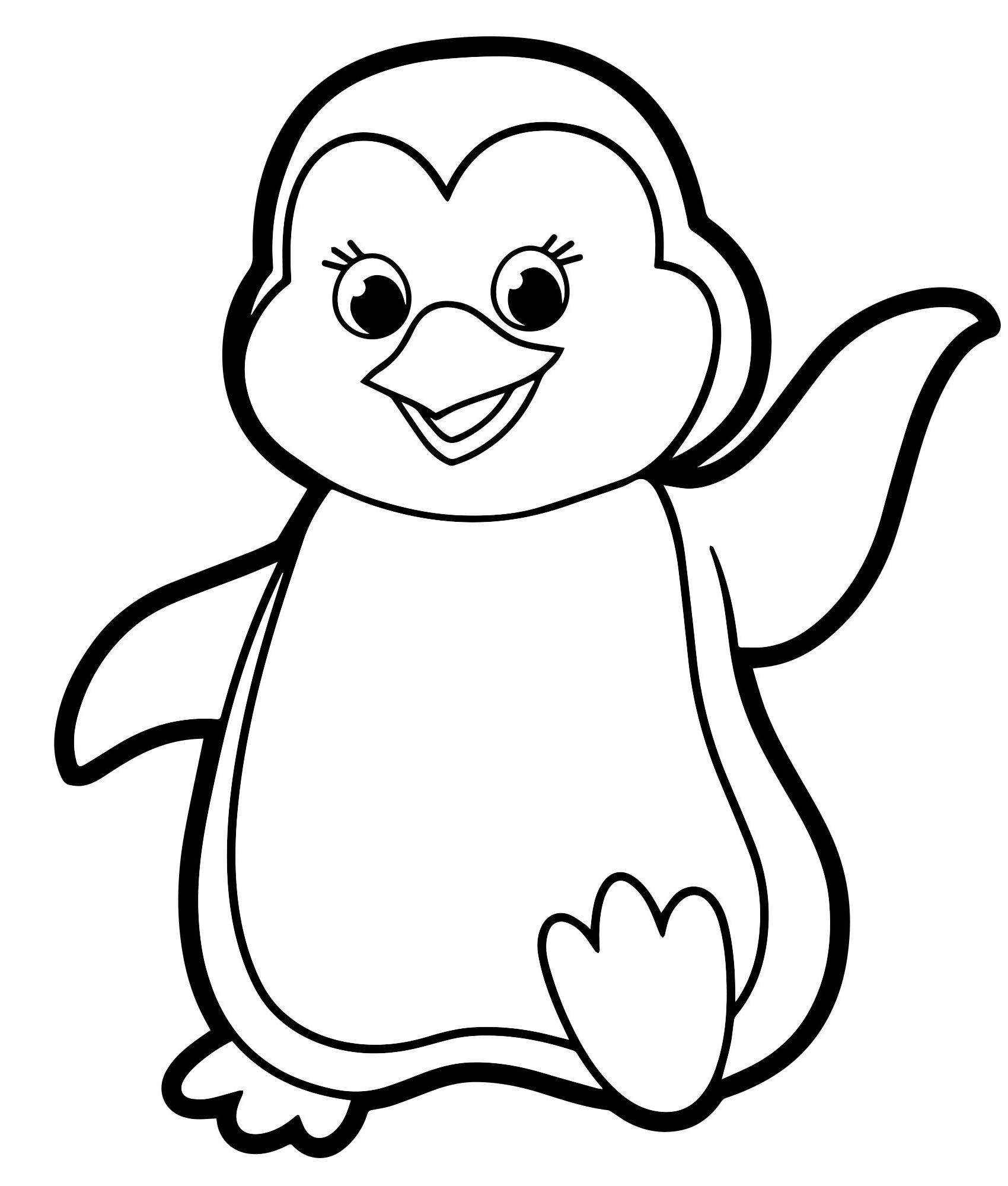 Пингвин Лоло раскраска