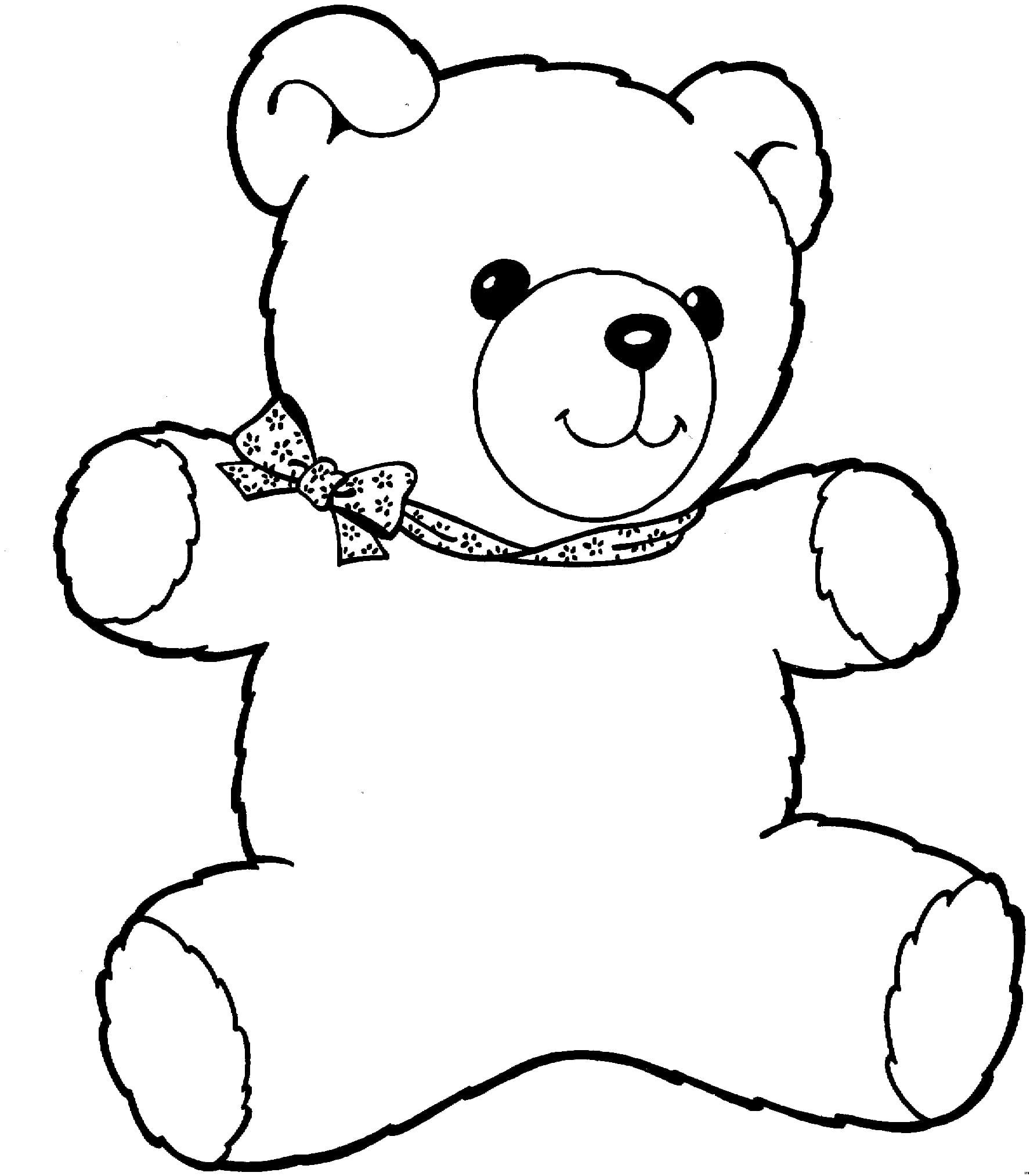 Рисунок игрушечного медведя