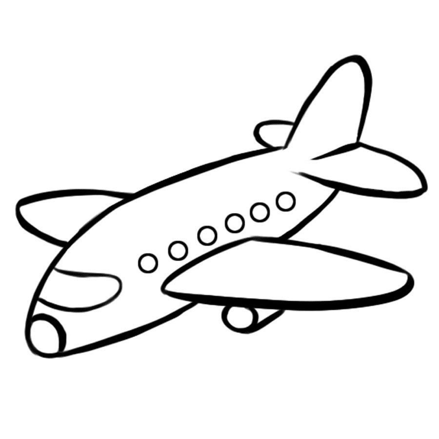 Трафарет самолета для рисования