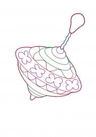 Юла раскраска