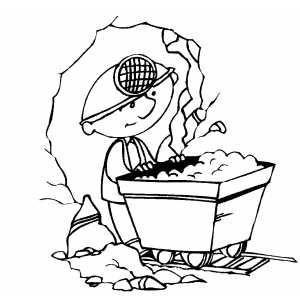 Раскраска добыча полезных ископаемых