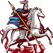 Георгий Победоносец герб Москвы в векторе