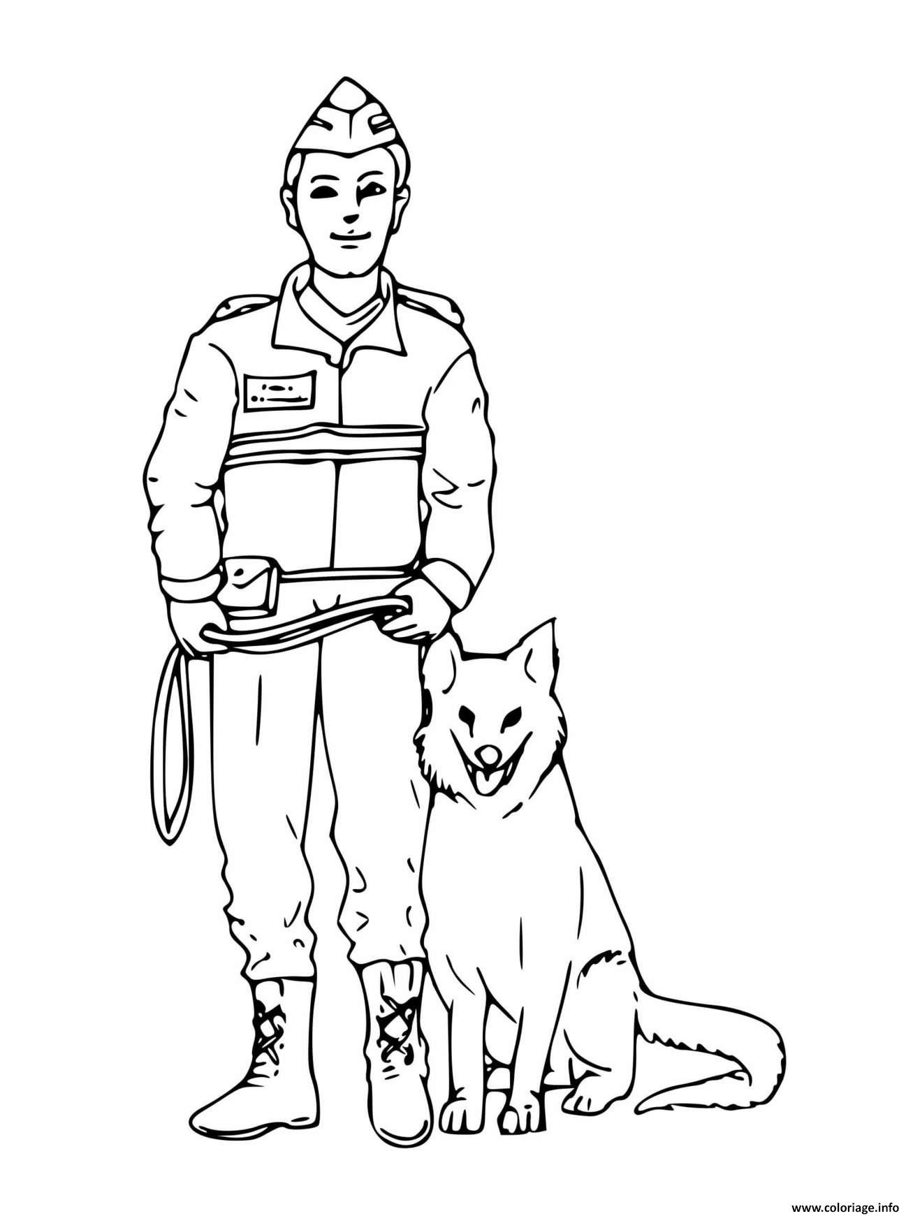 Пограничник с собакой рисунок карандашом