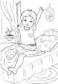 Раскраска утро