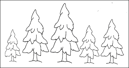 Елка маленькая раскраска для детей