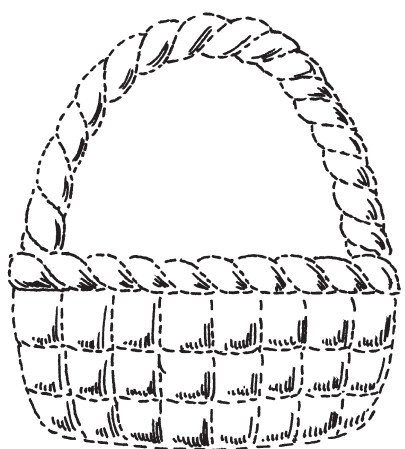 Корзинка рисунок раскраска (44 фото)