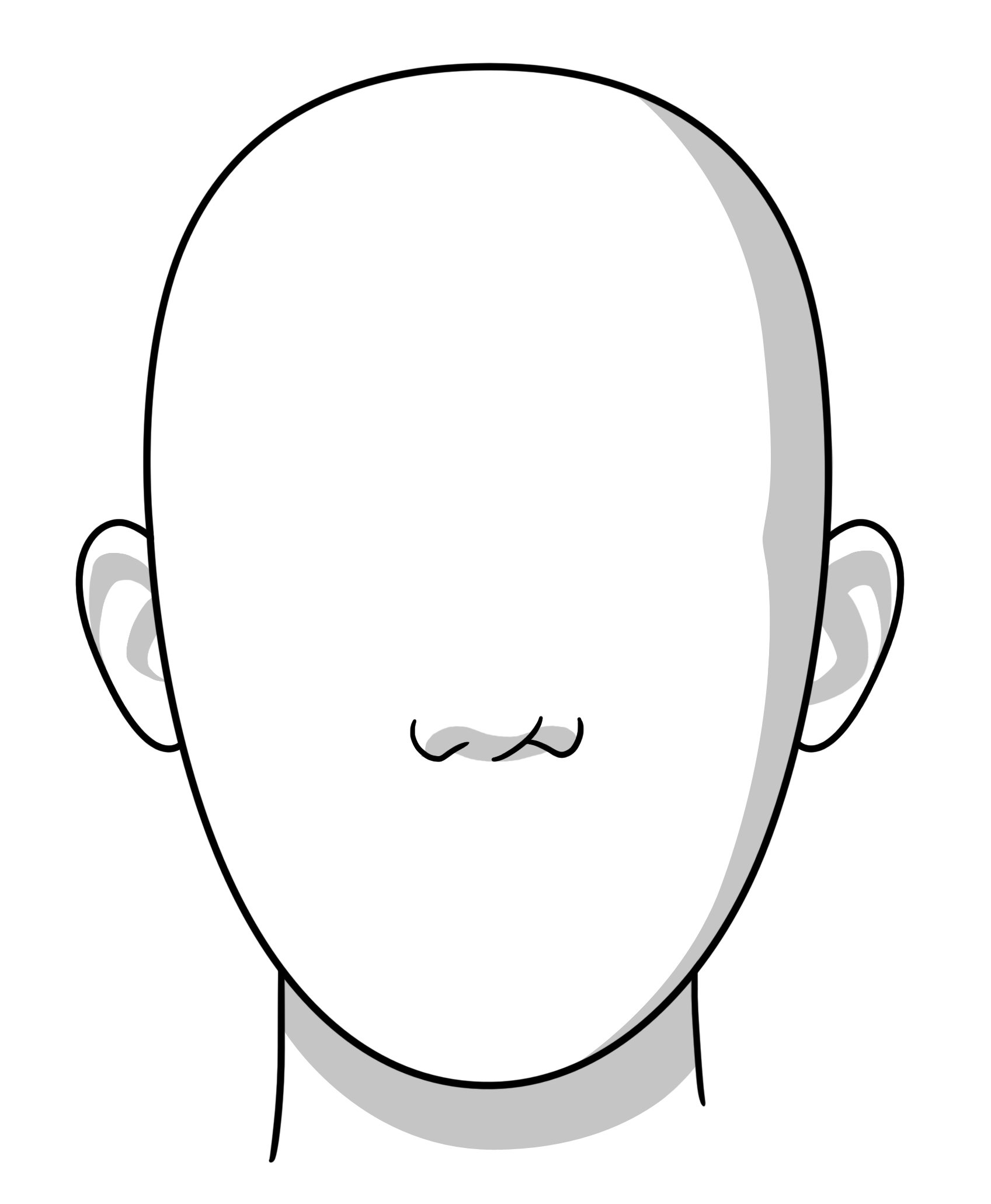 Голова без лица для рисования