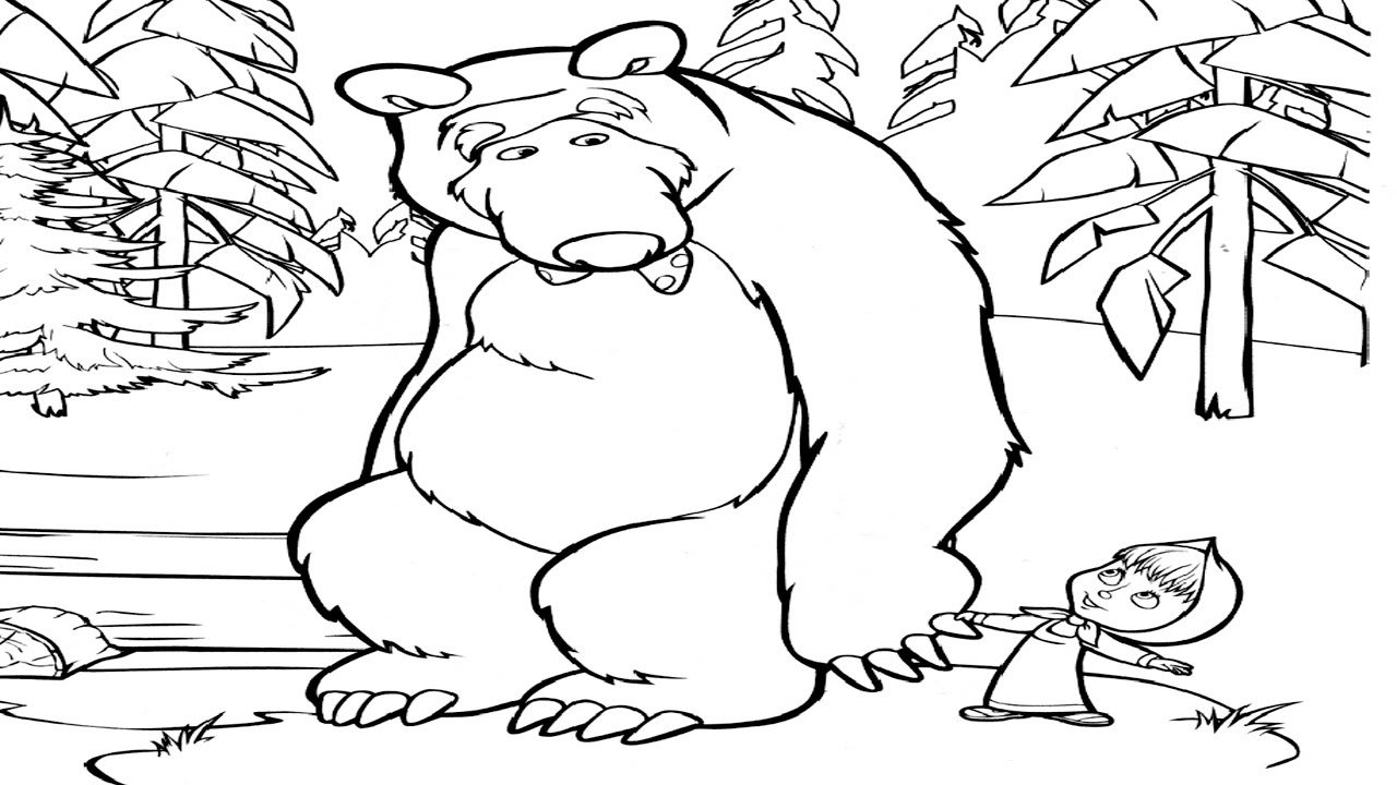 Медведи раскраска игра. Медведь раскраска. Раскраска. Маша и медведь. Медведь раскраска для детей. Маша и медведь картинки раскраски.