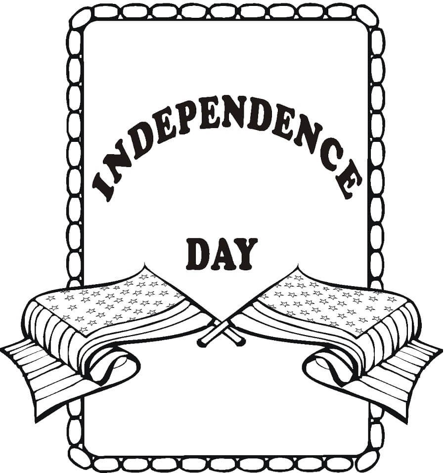 День независимости раскраска