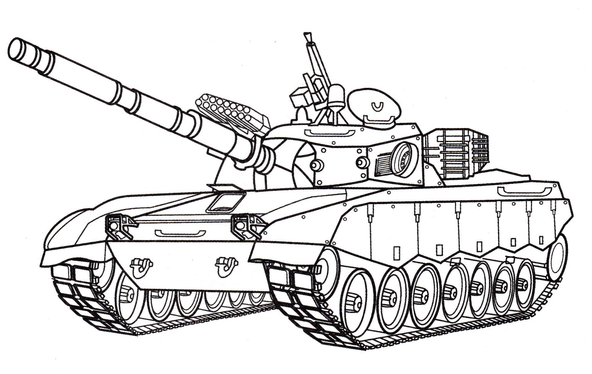Раскраска танки т-34 для детей