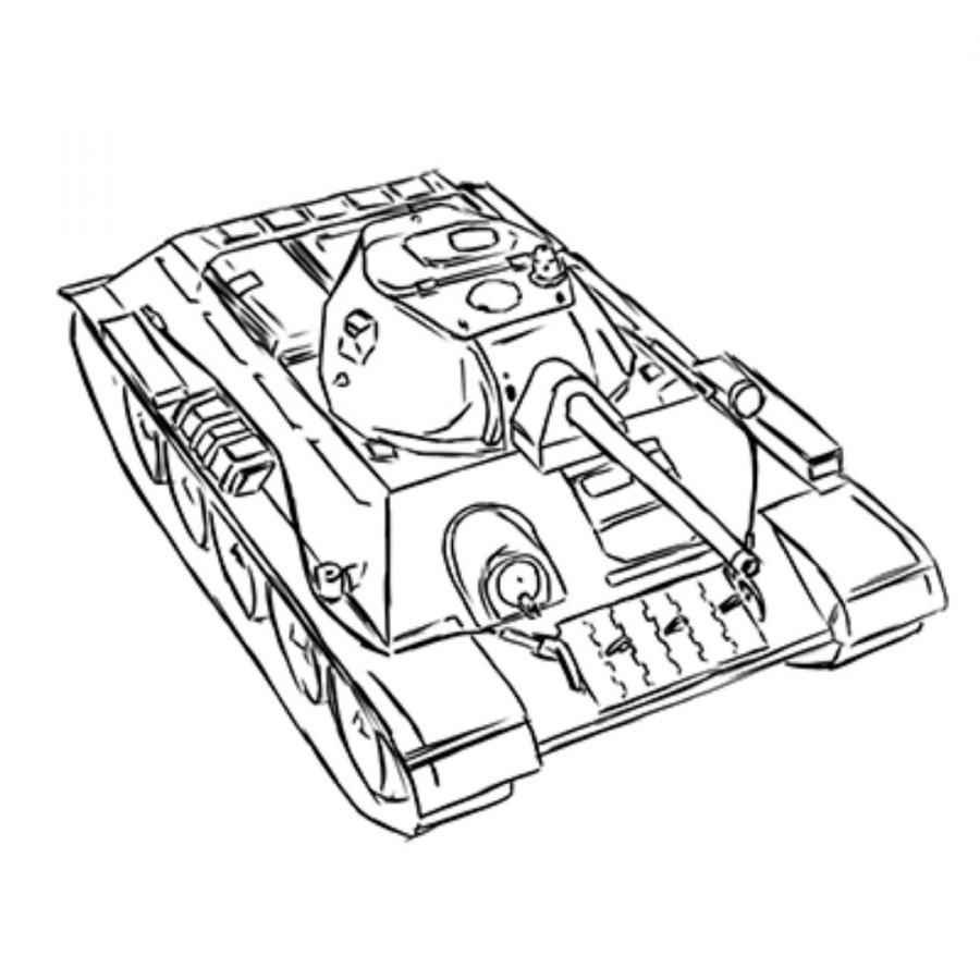 Рисунок танка т 34