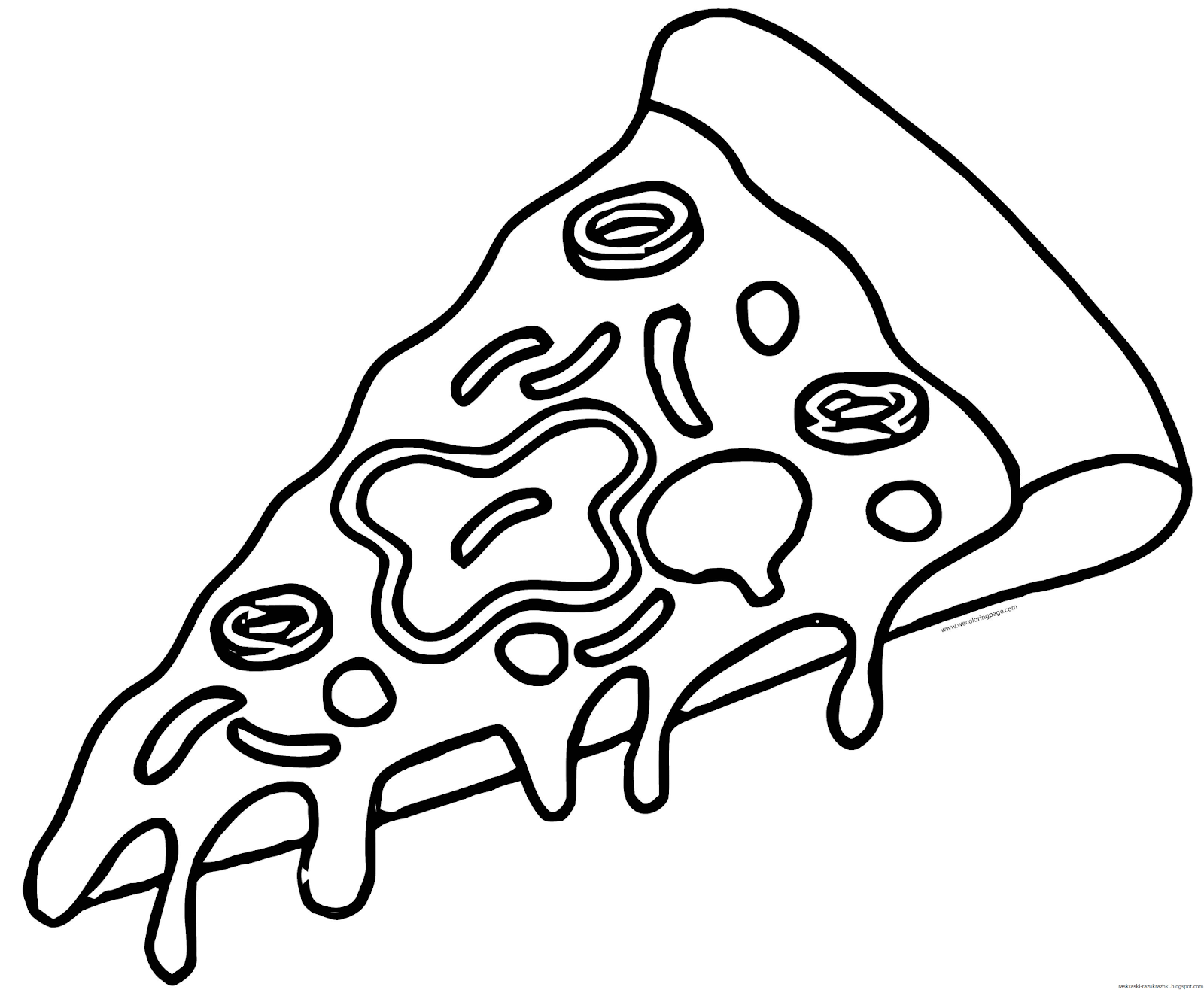 пицца пепперони раскраска фото 28