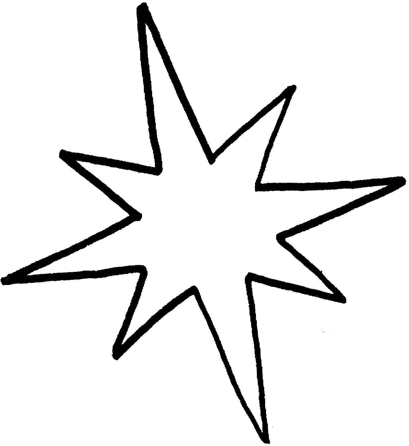 Контурное изображение звезды