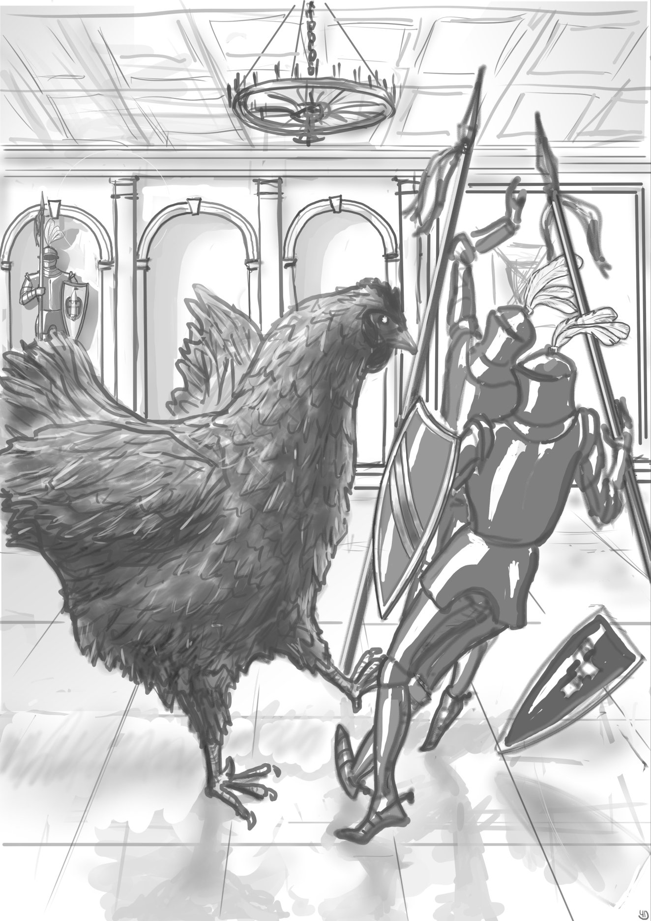Иллюстрация к сказке черная курица или подземные жители раскраска