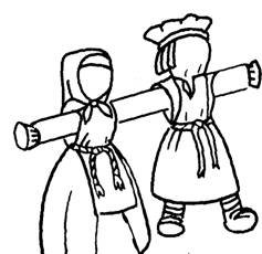 Кукла оберег раскраска