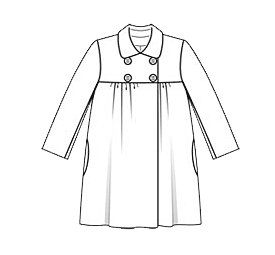 Пальто раскраска для детей