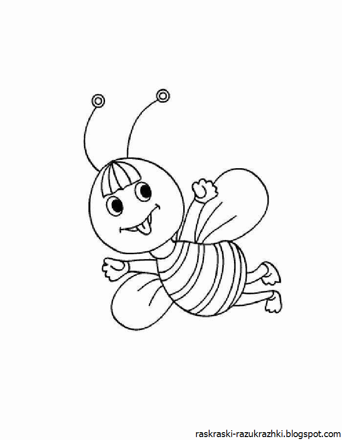 Пчелка раскраска распечатать. Пчелка раскраска. Пчела раскраска. Раскраска пчёлка для детей. Раскраска для детей пчеча.