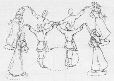 Хоровод рисунок