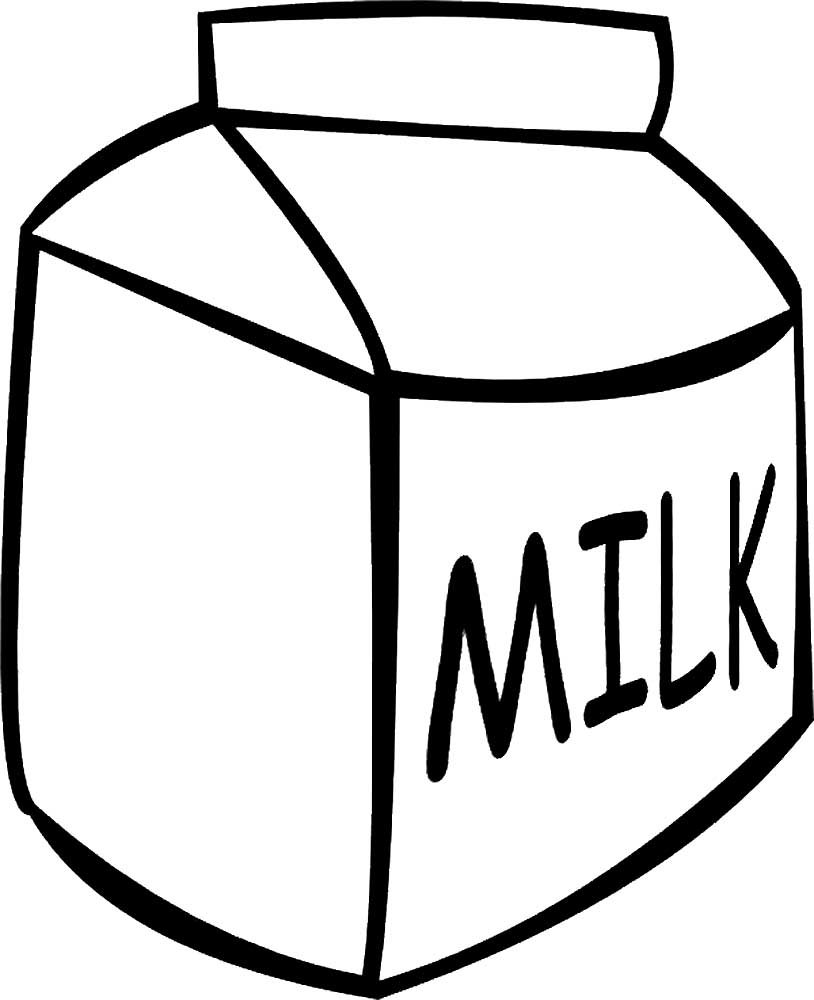 Молоко раскраска